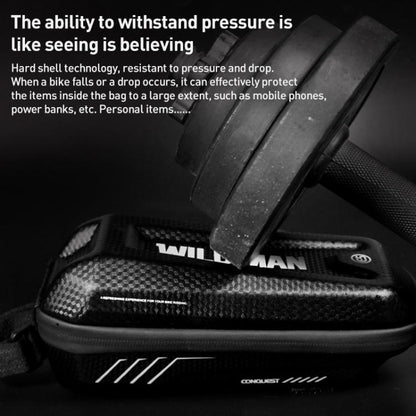 WILD MAN E5S Mountain Bicycle Front Bag EVA Hard Shell Bag(Black) by WILD MAN