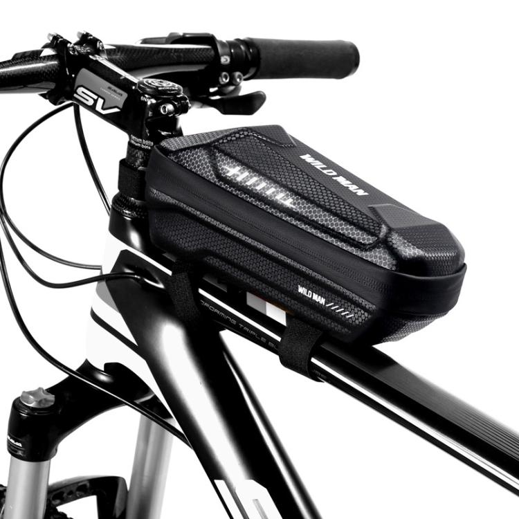 WILD MAN ES5 Basic Mountain Bicycle EVA Hard Shell Bag Bike Front Top Tube Bag(Black) by WILD MAN