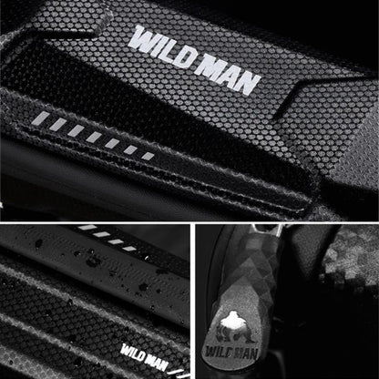 WILD MAN ES5 Basic Mountain Bicycle EVA Hard Shell Bag Bike Front Top Tube Bag(Black) by WILD MAN