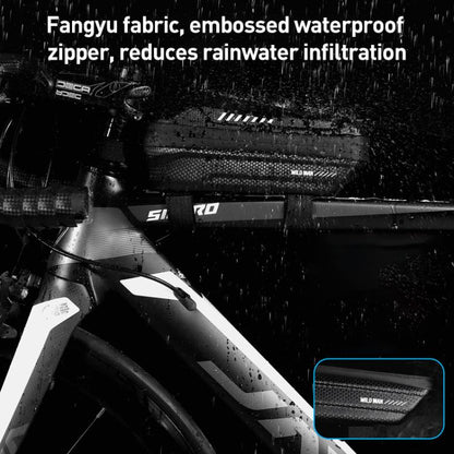 WILD MAN ES5 Basic Mountain Bicycle EVA Hard Shell Bag Bike Front Top Tube Bag(Black) by WILD MAN