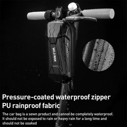 WILD MAN ES8 Electric Scooter EVA Hard Shell Handlebar Bag(Black) by WILD MAN