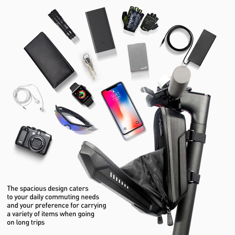 WILD MAN ES8 Electric Scooter EVA Hard Shell Handlebar Bag(Black) by WILD MAN