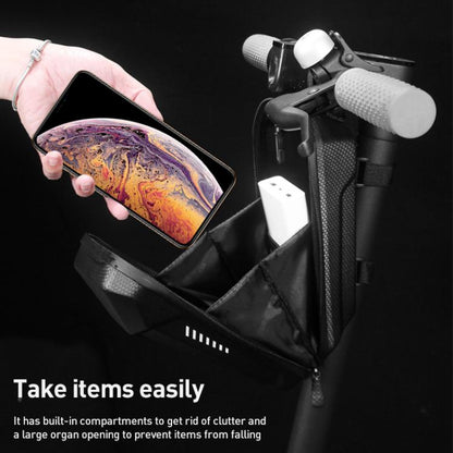 WILD MAN ES8 Electric Scooter EVA Hard Shell Handlebar Bag(Black) by WILD MAN