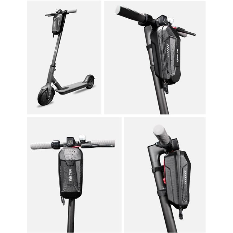 WILD MAN ES8 Electric Scooter EVA Hard Shell Handlebar Bag(Black) by WILD MAN