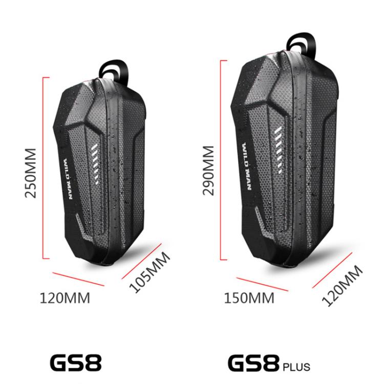 WILD MAN ES8 PLUS Electric Scooter EVA Hard Shell Handlebar Bag(Black) by WILD MAN