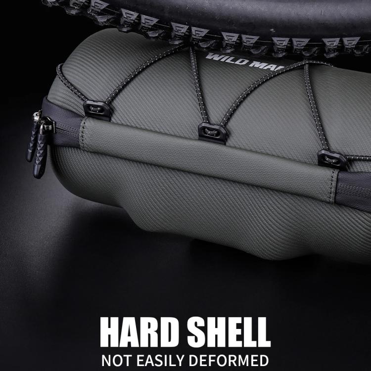 WILD MAN GD7X Mountain Bicycle EVA Hard Shell Handlebar Bag Quick Release Bracket(Black) by WILD MAN