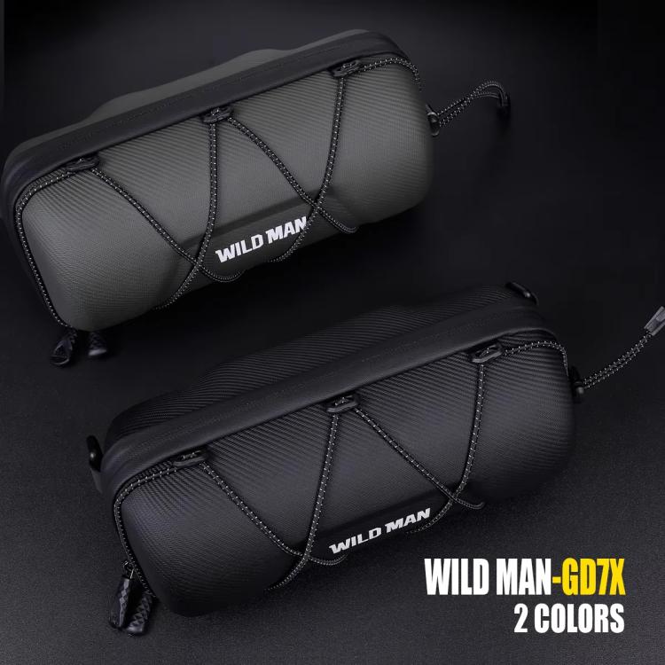 WILD MAN GD7X Mountain Bicycle EVA Hard Shell Handlebar Bag Quick Release Bracket(Black) by WILD MAN
