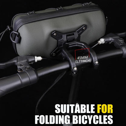 WILD MAN GD7X Mountain Bicycle EVA Hard Shell Handlebar Bag Quick Release Bracket(Black) by WILD MAN
