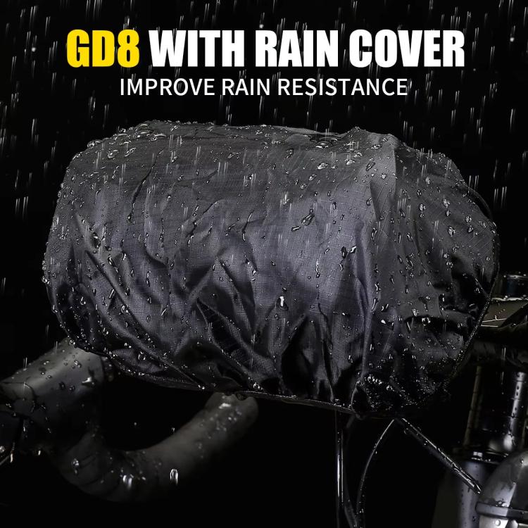 WILD MAN GD8 Mountain Bicycle EVA Hard Shell Handlebar Bag(Black) by WILD MAN