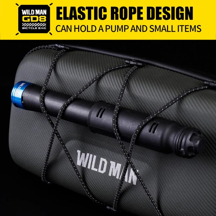 WILD MAN GD8 Mountain Bicycle EVA Hard Shell Handlebar Bag(Army Green) by WILD MAN