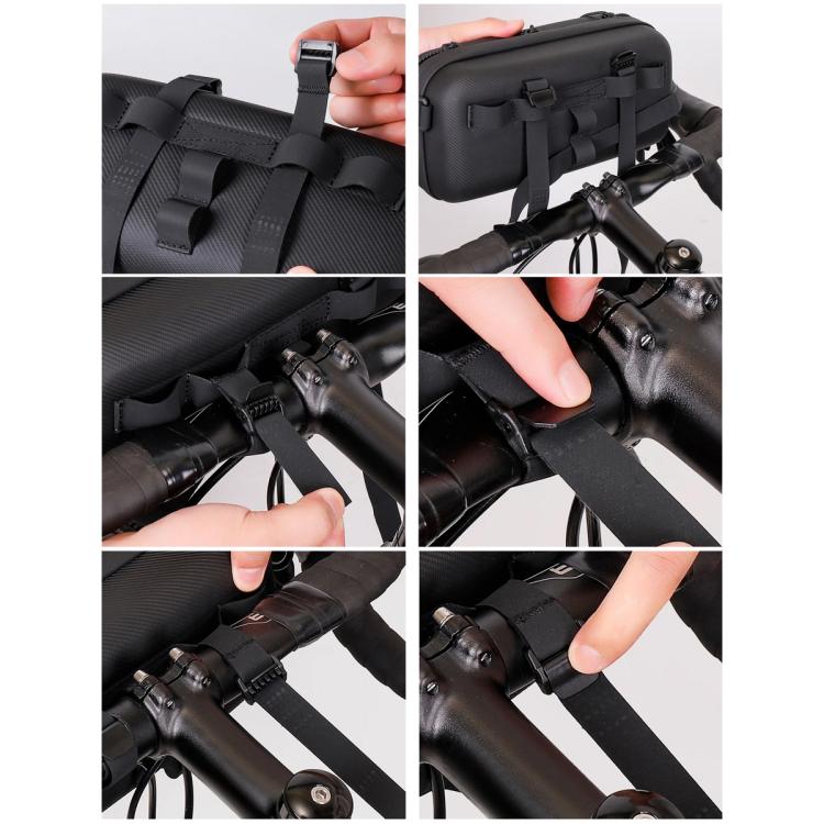 WILD MAN GD8 Mountain Bicycle EVA Hard Shell Handlebar Bag(Black) by WILD MAN