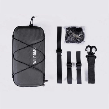 WILD MAN GD8 Mountain Bicycle EVA Hard Shell Handlebar Bag(Black) by WILD MAN