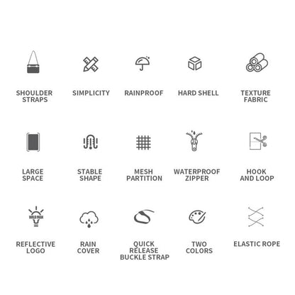 WILD MAN GD8 Mountain Bicycle EVA Hard Shell Handlebar Bag(Black) by WILD MAN