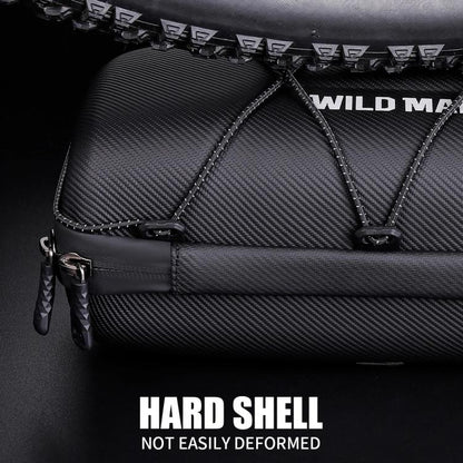 WILD MAN GD8 Mountain Bicycle EVA Hard Shell Handlebar Bag(Army Green) by WILD MAN