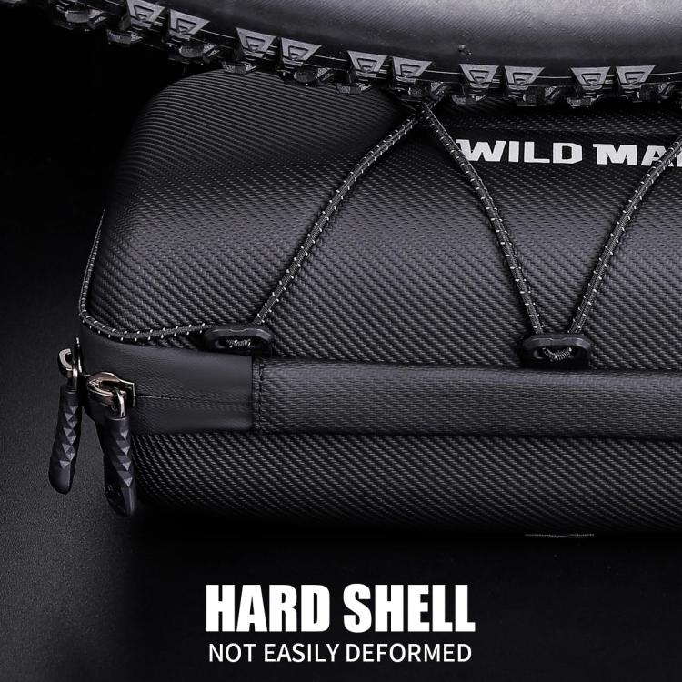 WILD MAN GD8 Mountain Bicycle EVA Hard Shell Handlebar Bag(Black) by WILD MAN