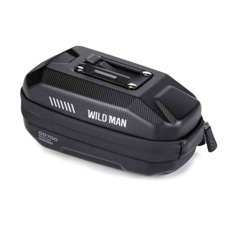 WILD MAN GD700 Mountain Bicycle EVA Hard Shell Bag Bike Seat Bag(Black) by WILD MAN