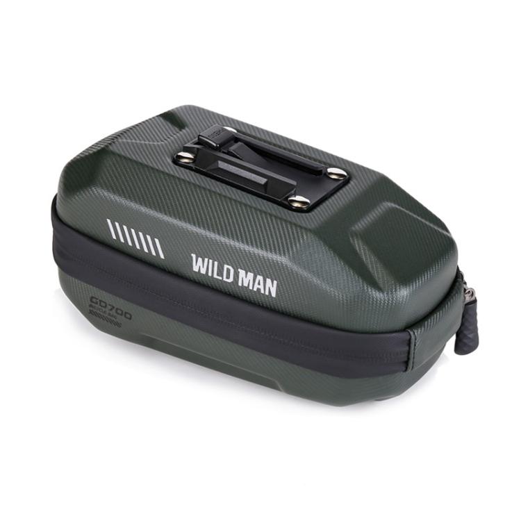 WILD MAN GD700 Mountain Bicycle EVA Hard Shell Bag Bike Seat Bag(Army Green) by WILD MAN