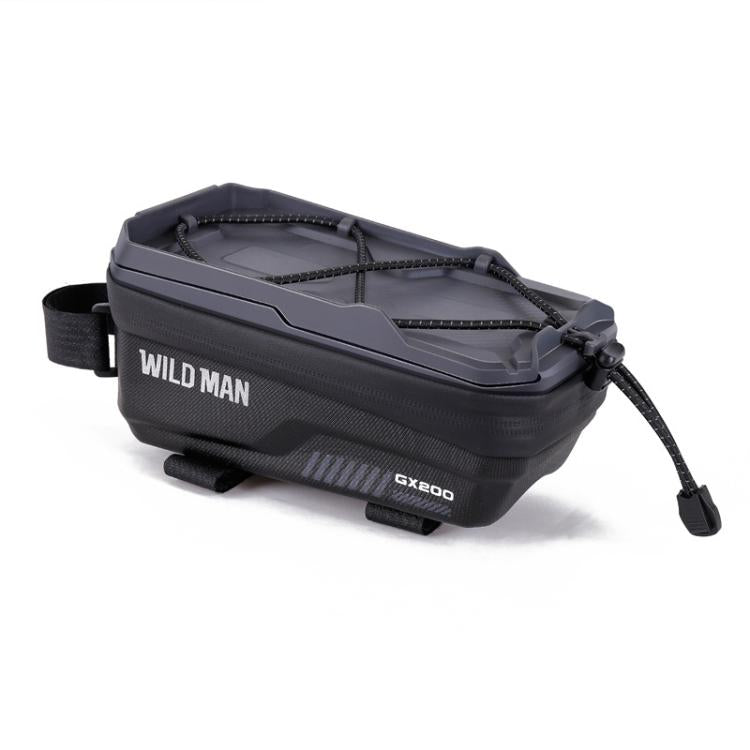 WILD MAN GX200 Mountain Bicycle EVA Hard Shell Bag Bike Front Fixing bracket(Grey) by WILD MAN