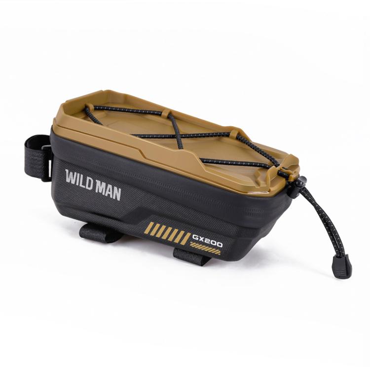 WILD MAN GX200 Mountain Bicycle EVA Hard Shell Bag Bike Front Fixing bracket(khaki) by WILD MAN