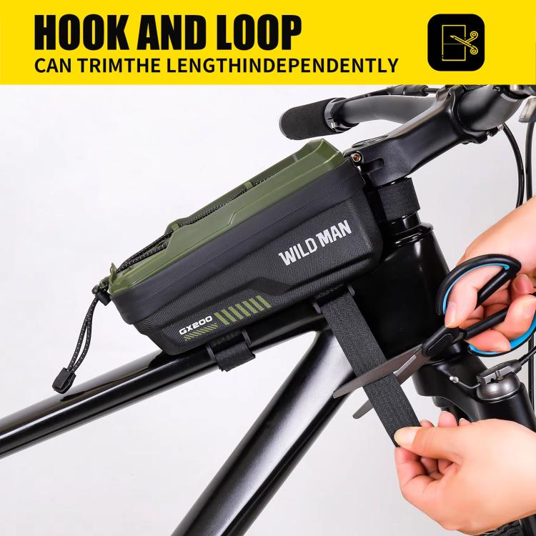 WILD MAN GX200 Mountain Bicycle EVA Hard Shell Bag Bike Front Fixing bracket(Grey) by WILD MAN