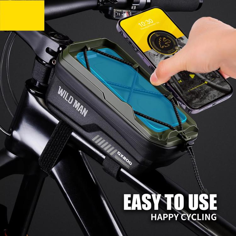 WILD MAN GX200 Mountain Bicycle EVA Hard Shell Bag Bike Front Fixing bracket(Black) by WILD MAN
