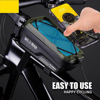 WILD MAN GX200 Mountain Bicycle EVA Hard Shell Bag Bike Front Fixing bracket(Black) by WILD MAN