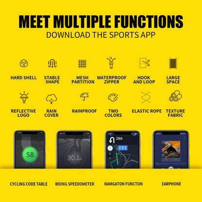 WILD MAN GX200 Mountain Bicycle EVA Hard Shell Bag Bike Front Fixing bracket(khaki) by WILD MAN