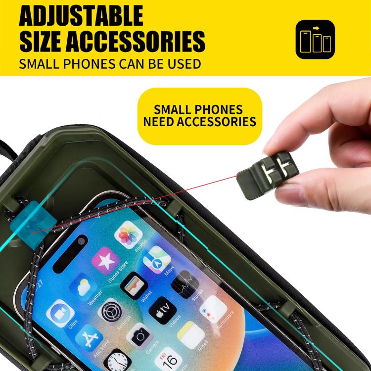 WILD MAN GX200 Mountain Bicycle EVA Hard Shell Bag Bike Front Fixing bracket(Black) by WILD MAN