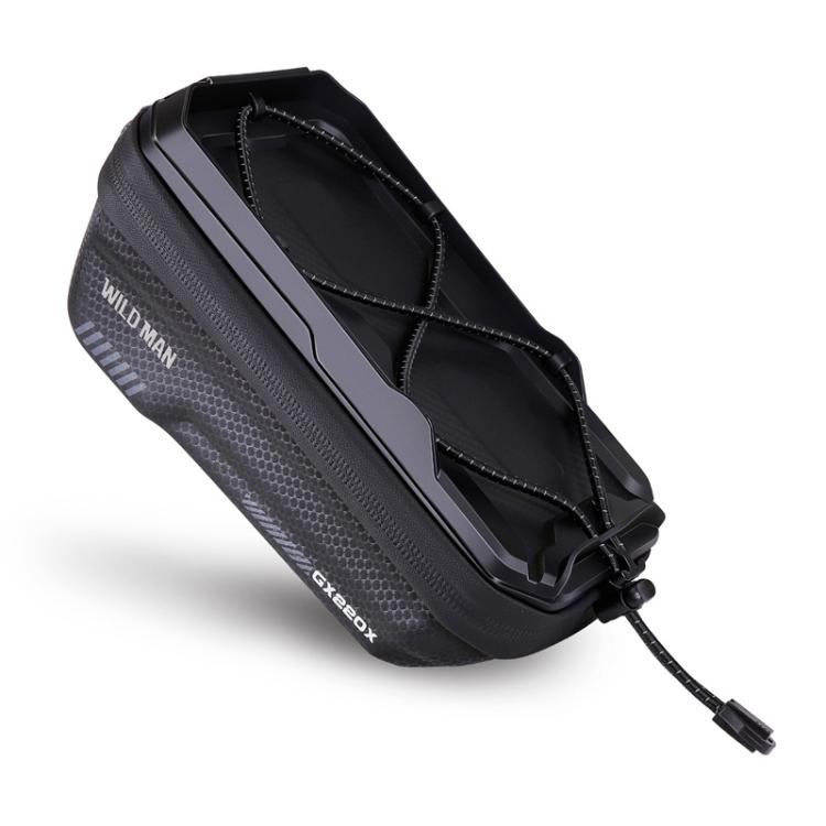 WILD MAN GX220X Mountain Bicycle EVA Hard Shell Bag Bike Front Quick Release Bracket(Black) by WILD MAN
