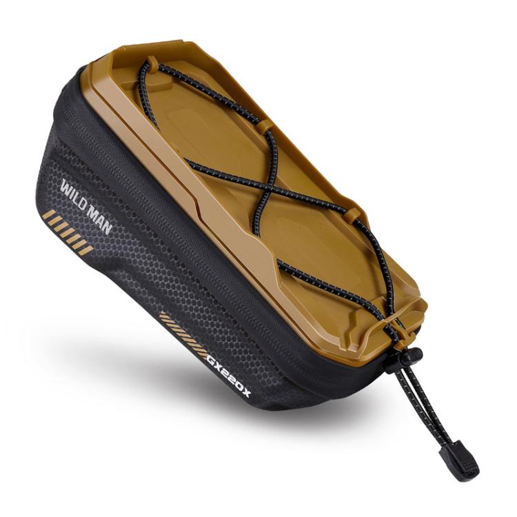 WILD MAN GX220X Mountain Bicycle EVA Hard Shell Bag Bike Front Quick Release Bracket(khaki) by WILD MAN