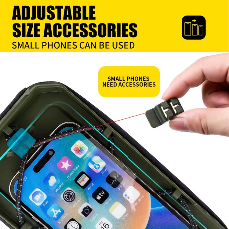 WILD MAN GX220X Mountain Bicycle EVA Hard Shell Bag Bike Front Quick Release Bracket(Grey) by WILD MAN