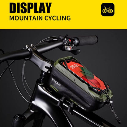 WILD MAN GX220X Mountain Bicycle EVA Hard Shell Bag Bike Front Quick Release Bracket(Grey) by WILD MAN