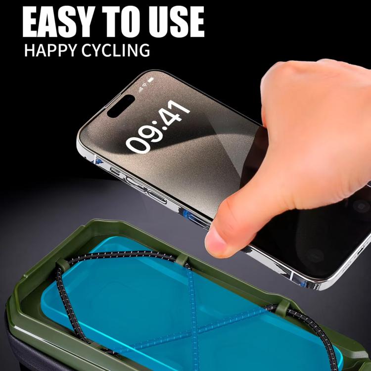 WILD MAN GX220X Mountain Bicycle EVA Hard Shell Bag Bike Front Quick Release Bracket(Army Green) by WILD MAN