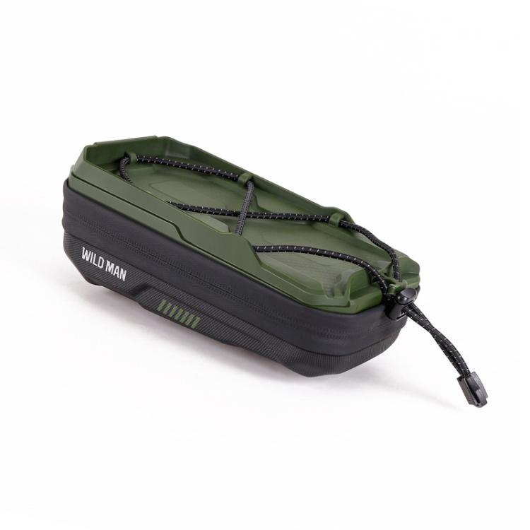 WILD MAN GX330 Mountain Bicycle Mobile Phone Holder EVA Hard Shell Handlebar Bag(Army Green) by WILD MAN