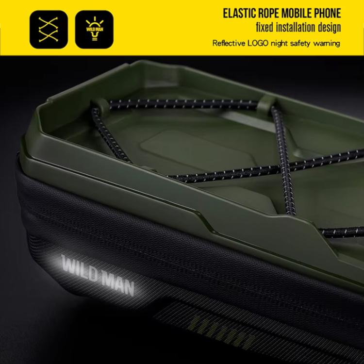 WILD MAN GX330 Mountain Bicycle Mobile Phone Holder EVA Hard Shell Handlebar Bag(Black) by WILD MAN