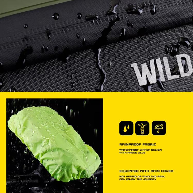 WILD MAN GX330 Mountain Bicycle Mobile Phone Holder EVA Hard Shell Handlebar Bag(Grey) by WILD MAN