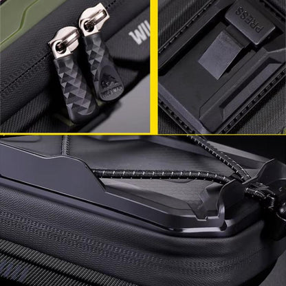 WILD MAN GX330 Mountain Bicycle Mobile Phone Holder EVA Hard Shell Handlebar Bag(khaki) by WILD MAN