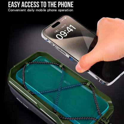 WILD MAN GX330 Mountain Bicycle Mobile Phone Holder EVA Hard Shell Handlebar Bag(Black) by WILD MAN