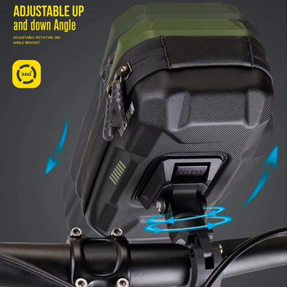 WILD MAN GX330 Mountain Bicycle Mobile Phone Holder EVA Hard Shell Handlebar Bag(Grey) by WILD MAN