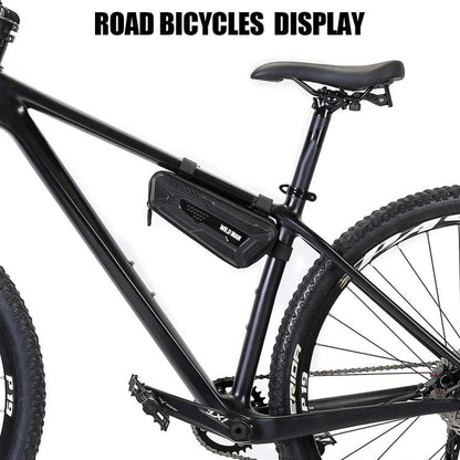 WILD MAN M40 Mountain Bicycle Front Beam Triangle Bag TPU Carbon Fiber Hard Shell Bag Cycling Equipment(Black) by WILD MAN