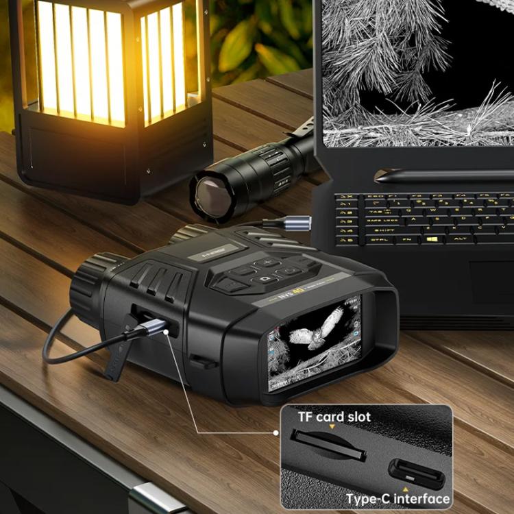 FNIRSI NVS-40 Small Portable Outdoor 4K Full Color HD Infrared Binocular Night Vision Device(Black) by FNIRSI