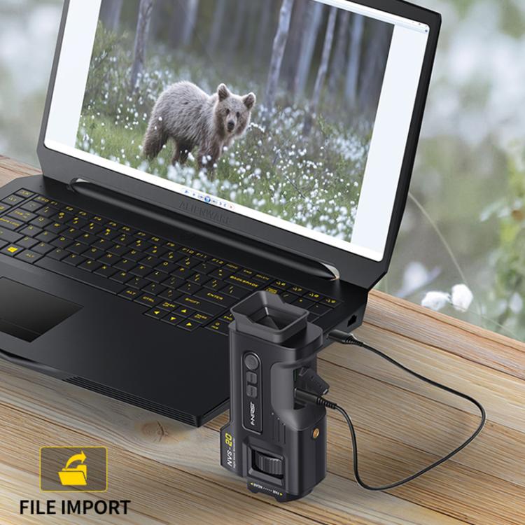 FNIRSI NVS-20 Small Portable Outdoor 4K Full Color HD Infrared Night Vision Device(Black) by FNIRSI