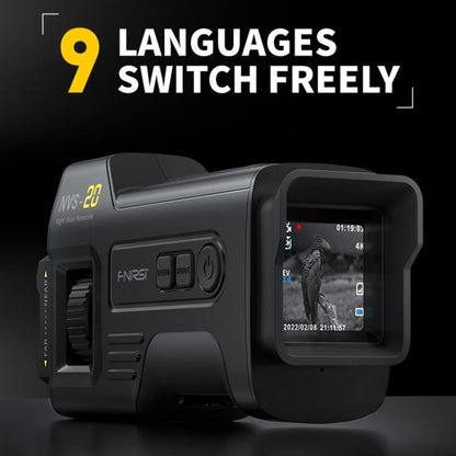 FNIRSI NVS-20 Small Portable Outdoor 4K Full Color HD Infrared Night Vision Device(Black) by FNIRSI
