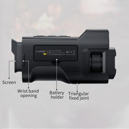 FNIRSI NVS-20 Small Portable Outdoor 4K Full Color HD Infrared Night Vision Device(Black) by FNIRSI