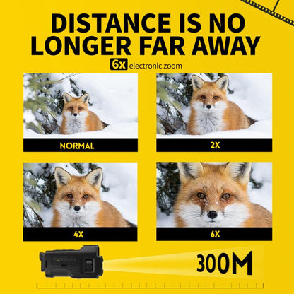 FNIRSI NVS-20 Small Portable Outdoor 4K Full Color HD Infrared Night Vision Device(Black) by FNIRSI