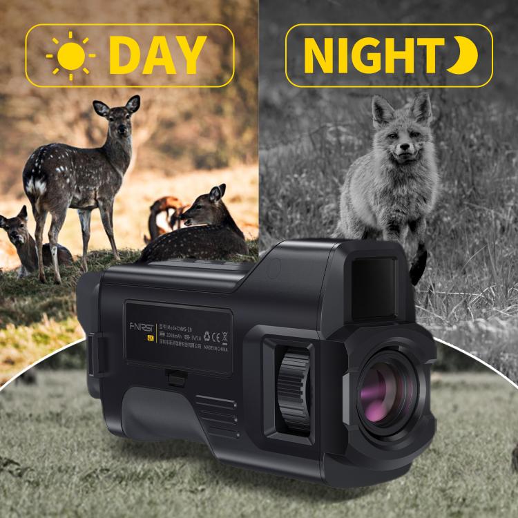 FNIRSI NVS-20 Small Portable Outdoor 4K Full Color HD Infrared Night Vision Device(Black) by FNIRSI