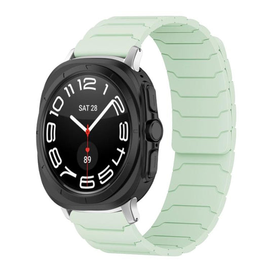 For Samsung Galaxy Watch Ultra / Ultra 2025 xDfind Magnetic Silicone Watch Band(Mint Green) by xDfind