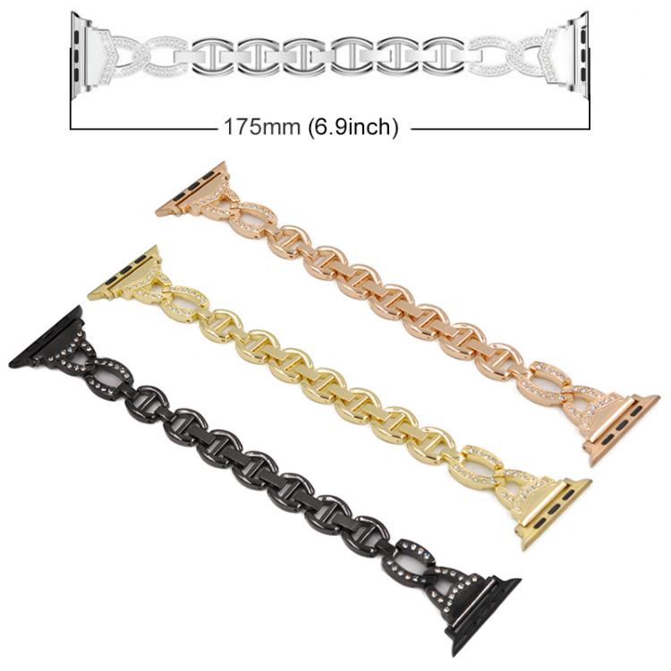 For Apple Watch 42 / 44 / 45 / 46 / 49mm xDfind Diamond Stainless Steel Watch Band(Silver) by xDfind