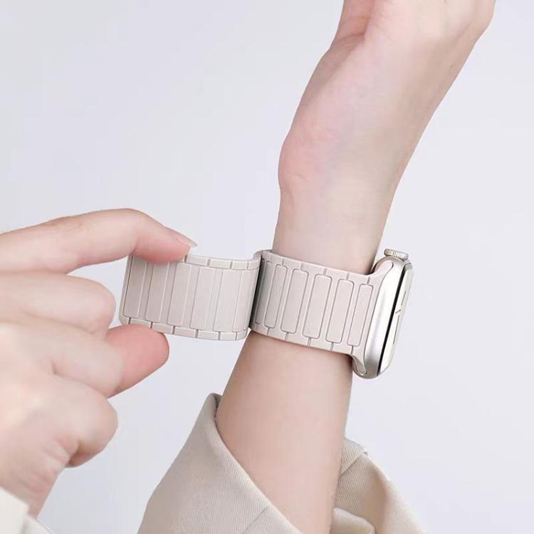 For Samsung Galaxy Watch Ultra / Ultra 2025 xDfind I-shaped Magnetic Silicone Watch Band(Light Mint Starlight) by xDfind