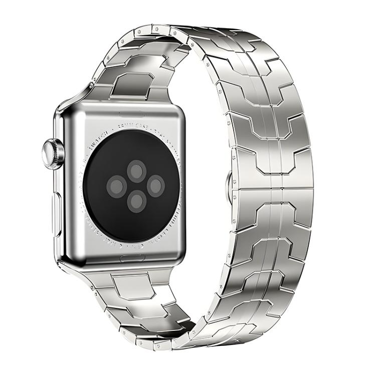 For Apple Watch 38 / 40 / 41 / S10 42mm xDfind Butterfly Buckle Stainless Steel Watch Band(Starlight) by xDfind